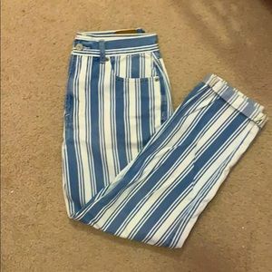 American Eagle Striped Jeans